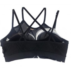 TOP TRINYS COM MESH - BLACK/BLACK